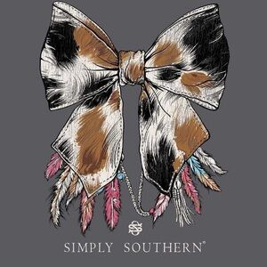 Simply Southern Multicolor Bow Tee